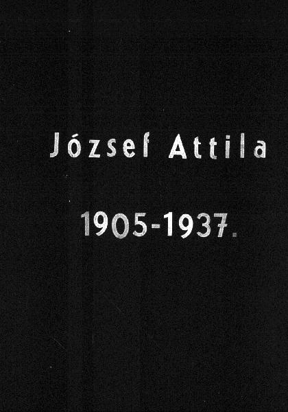 József Attila (1905-1937) 