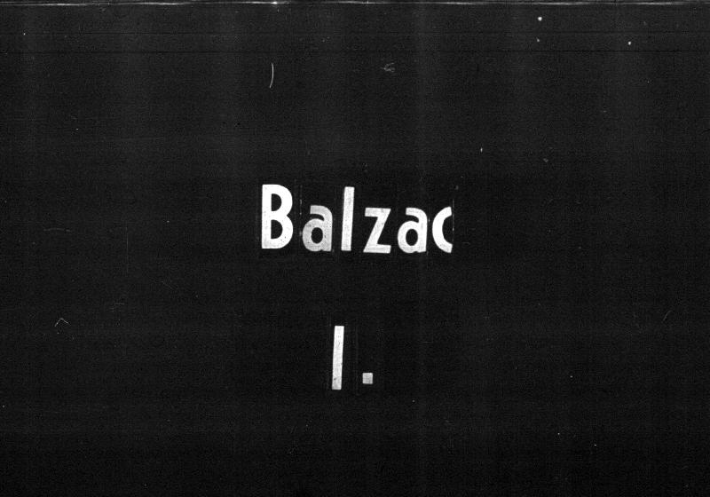 Balzac (1799-1850) I-II.