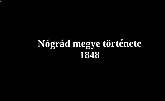 Nógrád megye története 1848