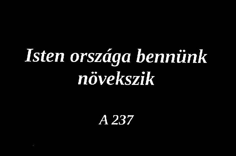 Isten országa bennünk növekszik