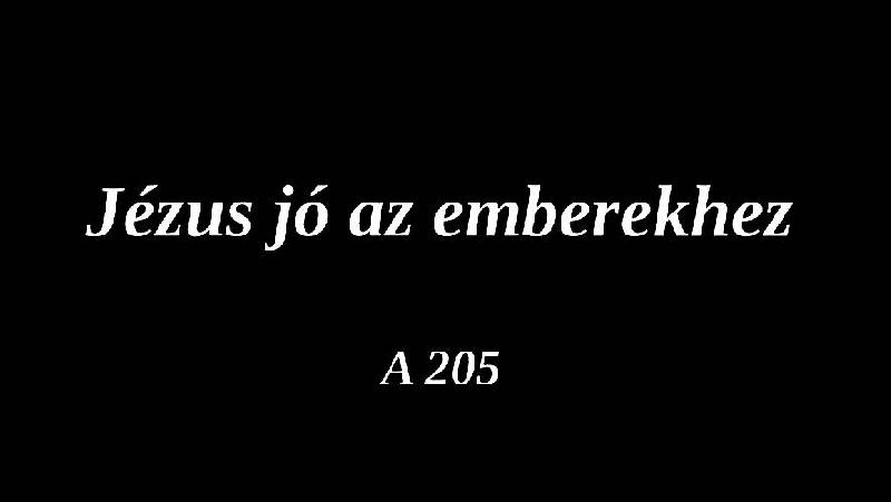 Jézus jó az emberekhez