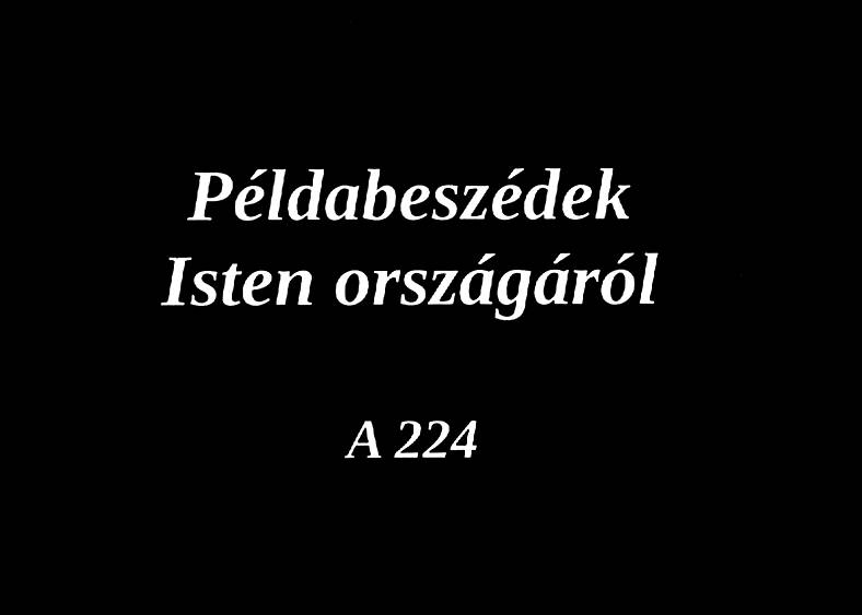 Példabeszédek Isten országáról